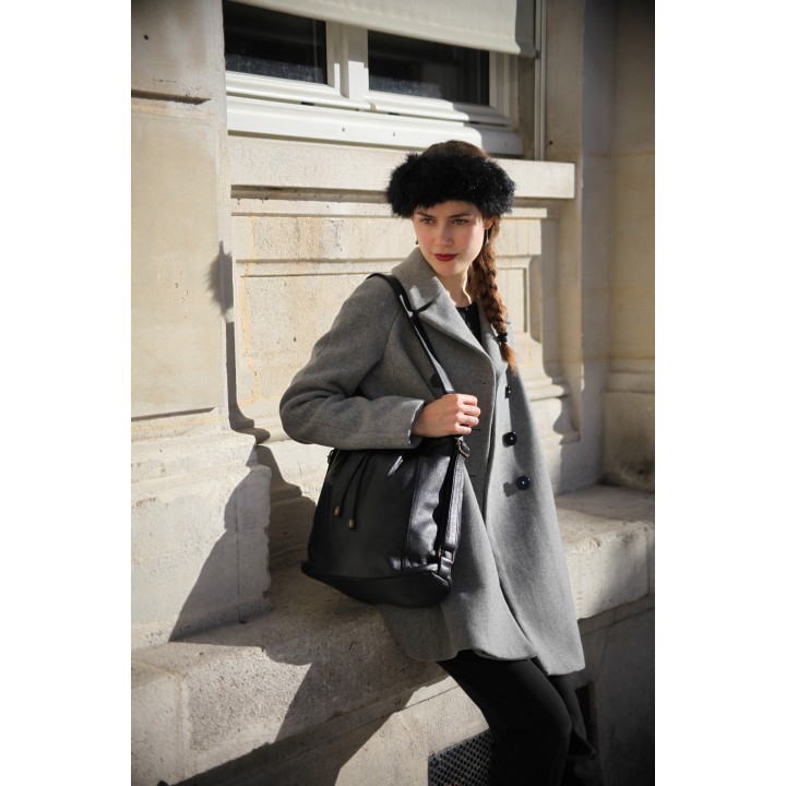 Charlotte - Black leather