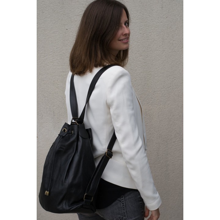 Charlotte - Cuir noir