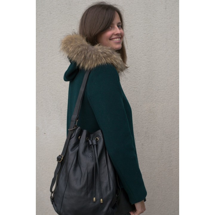 Charlotte - Cuir noir