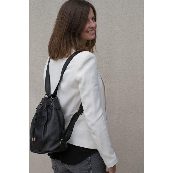 Charlotte Small - Black leather