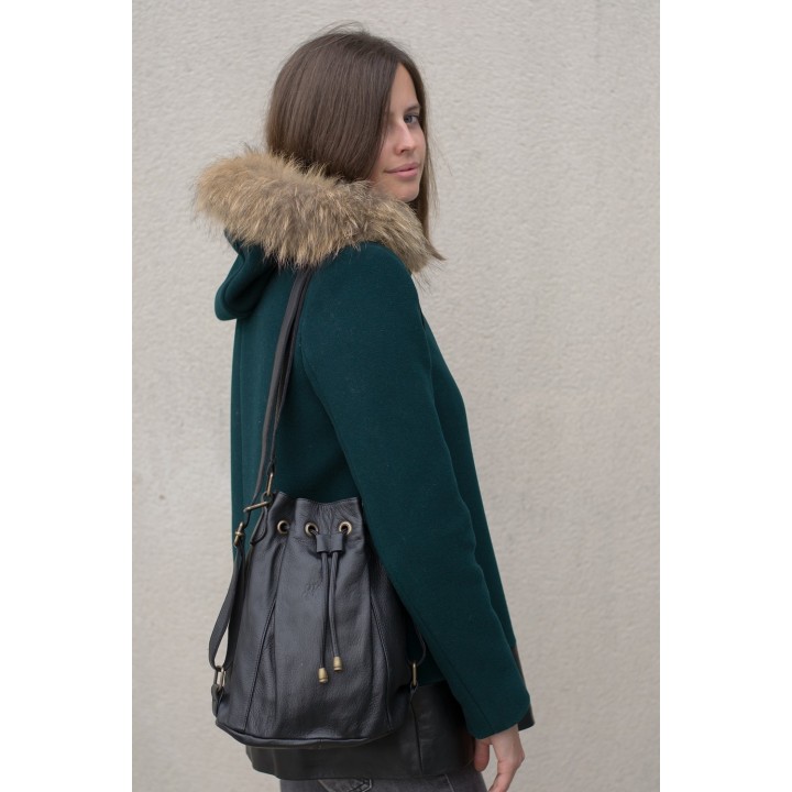 Charlotte PM - Cuir noir