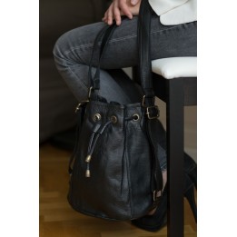 Charlotte PM - Cuir noir