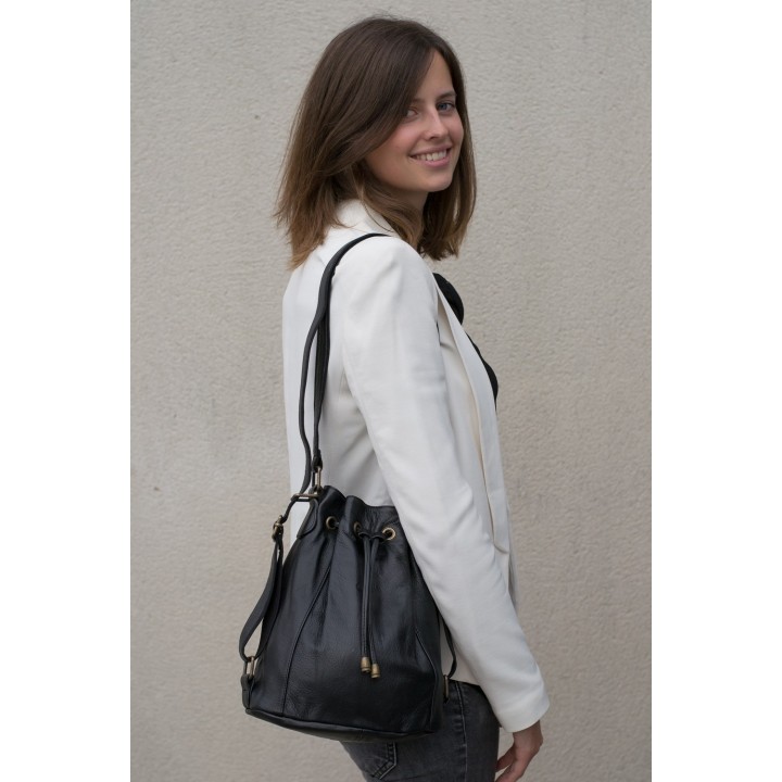 Charlotte PM - Cuir noir
