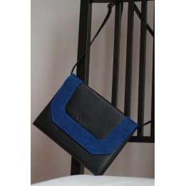 Messenger bag - Black and midnight blue